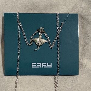 Elegant Effy Silver Necklace with Stingray Pendant